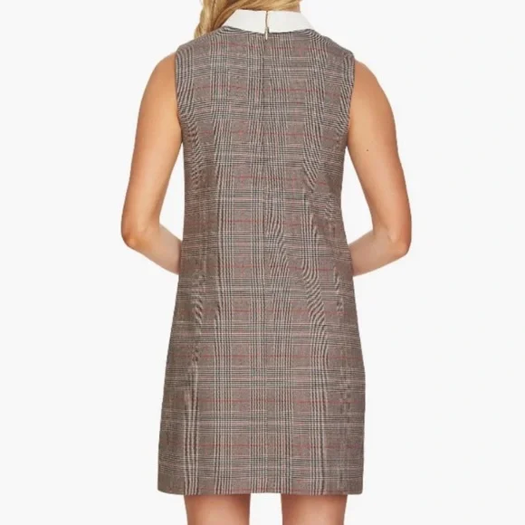 ‼️NAME YOUR PRICE-DONATING FRI 12/5‼️ 🌟HP!🌟 BNWT 🖤 CeCe Plaid Pussybow Dress - Picture 4 of 6